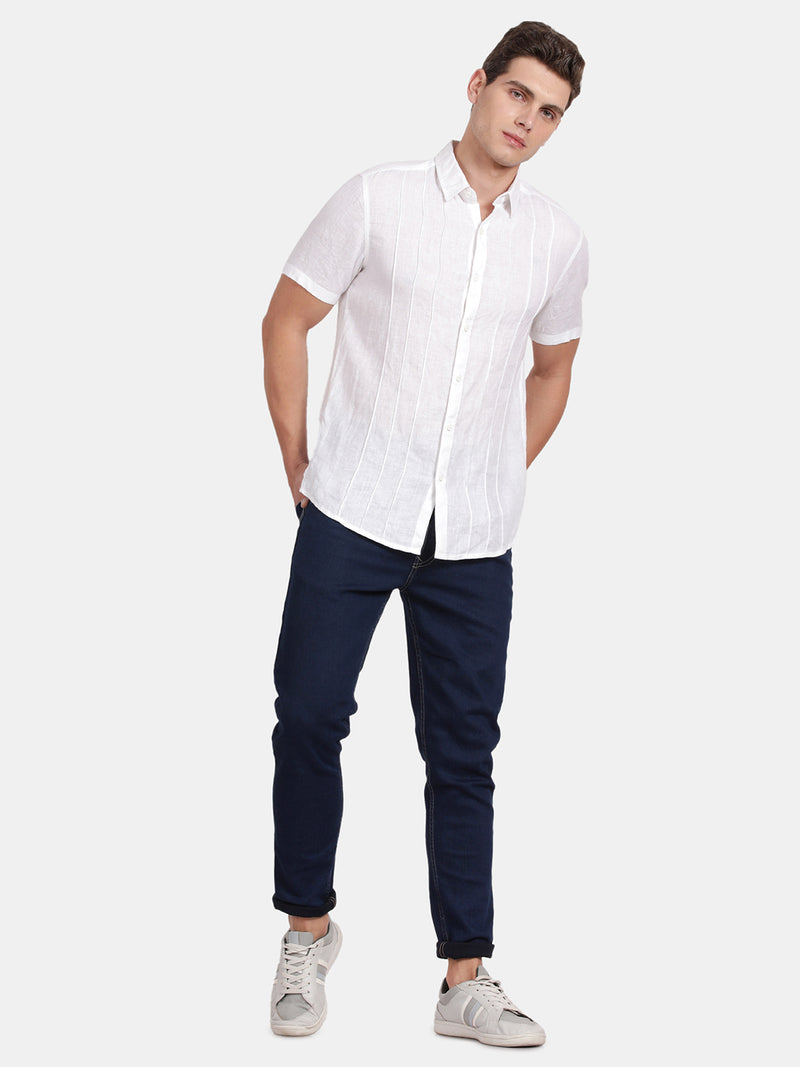 HALF SLEEVE PURE LINEN SHIRT