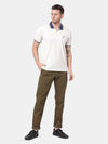 Dark Olive Cotton Twill Stretch Chino Pants