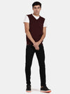 T-Base V-Neck Sleeveless Cotton Sweater Vest