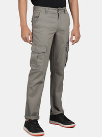 T-Base Men Mid-Rise Cotton Cargos Trousers