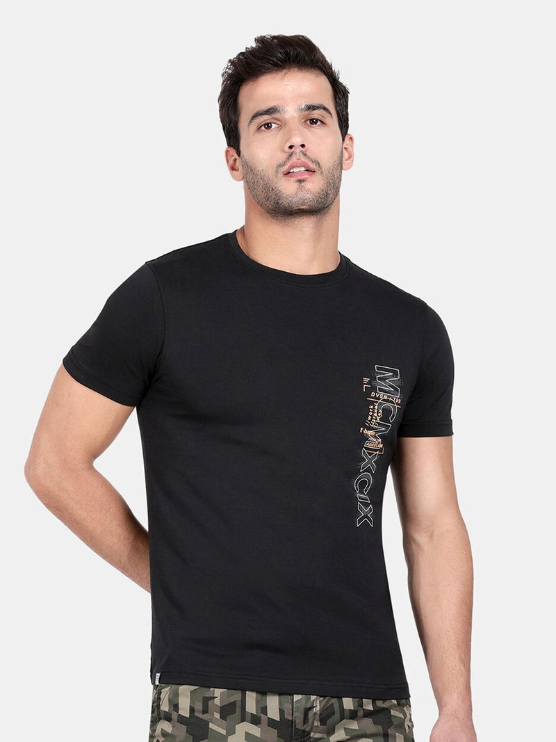 T-Base Men Black T-Shirt