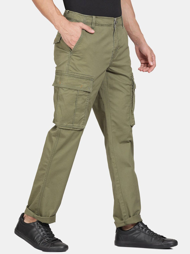 T-Base Men Mid Rise Cargos Trousers