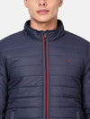 t-base Men Navy Blue Lightweight Puffer Jacket