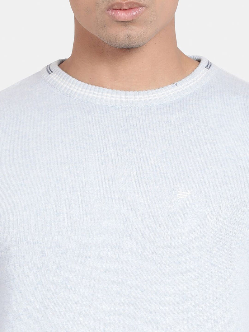 T-Base Men Round Neck Cotton Pullover Sweater