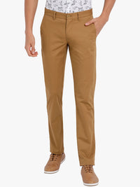 T-Base Men Brown Core Chino Trousers