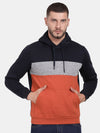 T-Base Striped Hooded Pullover