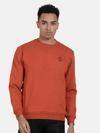 CREW NECK SWEATSHIRT WITH CHEST GRAPHIC