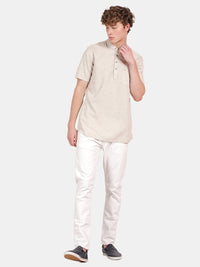 HALF SLEEVE COTTON KURTA LINEN SHIRT