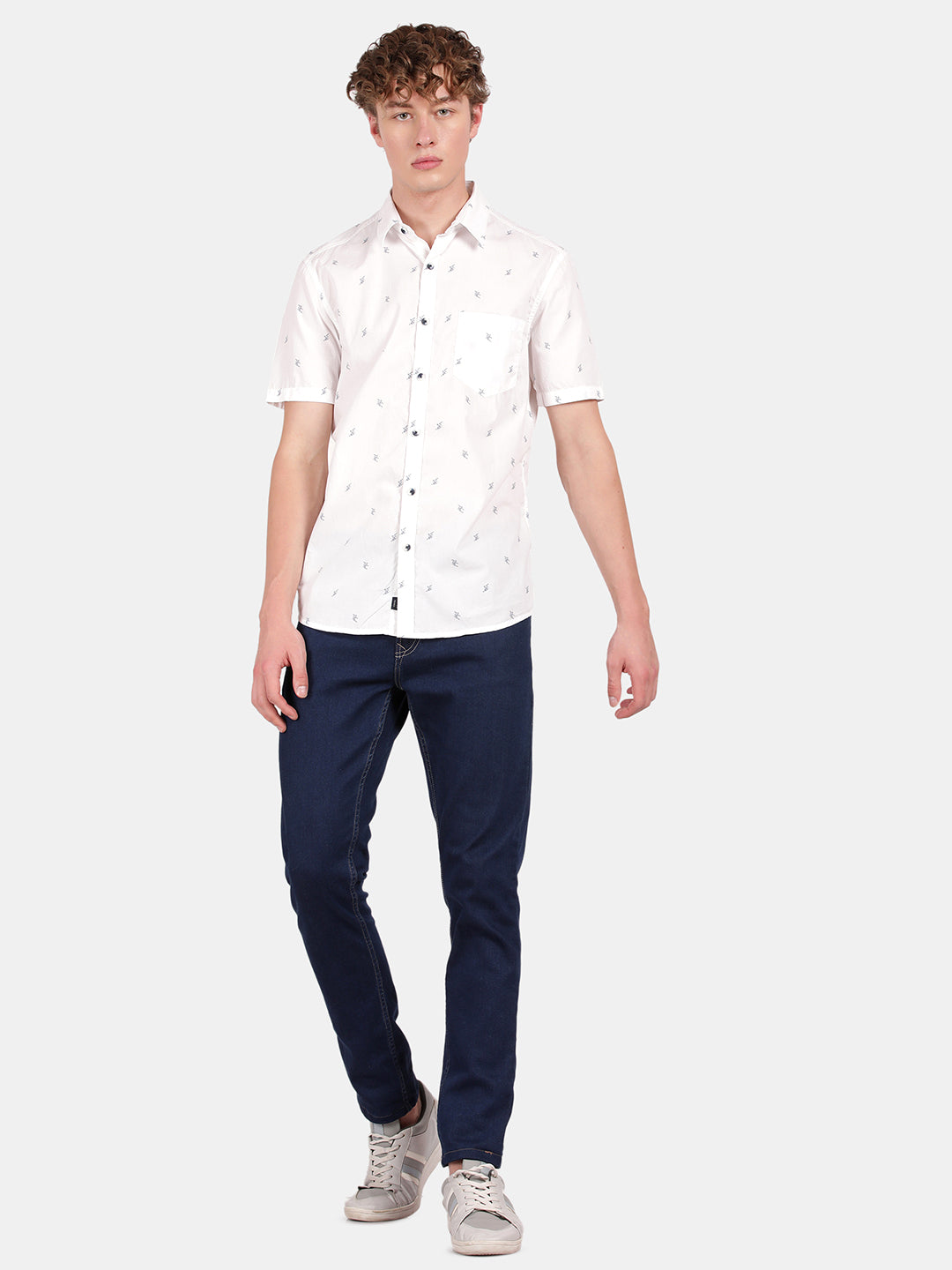 HALF SLEEVE COTTON PRINTED SHIRT