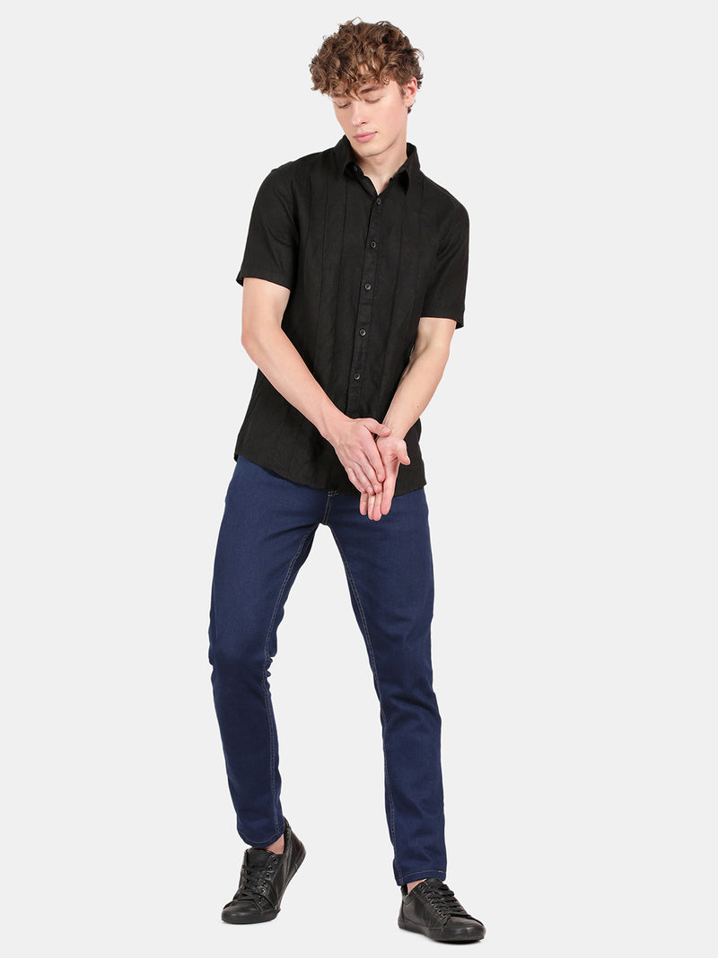 HALF SLEEVE PURE LINEN SHIRT