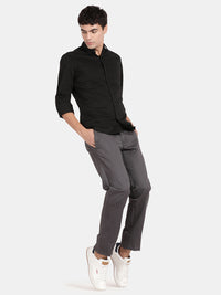 COTTON STRETCH FULL SLEEVE SOLID SHIRT