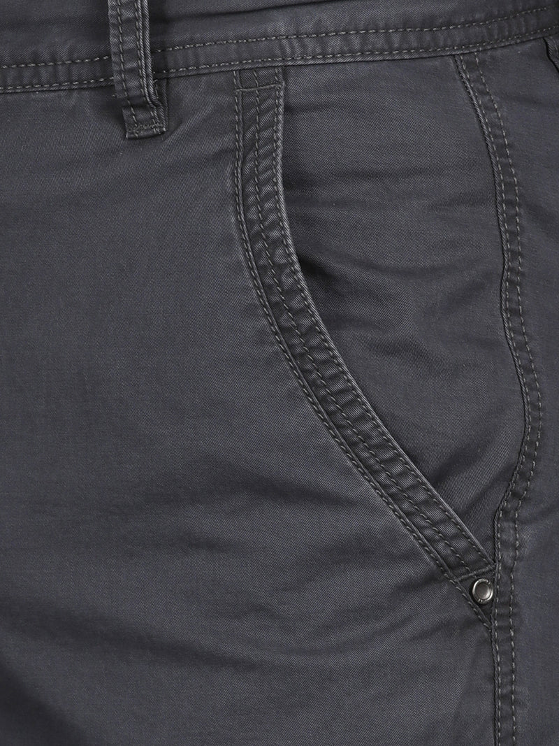 Solid Overdyed Cargo Pants