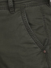 Solid Overdyed Cargo Pants