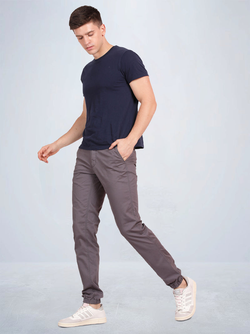 Grey Chino Style Joggers