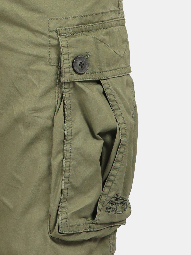 Duffel Bag Green Solid Cargo Pants