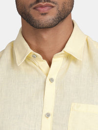 HALF SLEEVE PURE LINEN SHIRT