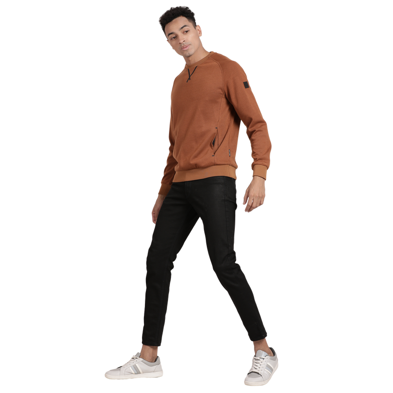 T-Base Round Neck Pullover Sweatshirt