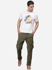 T-Base Men Mid-Rise Cotton Chinos