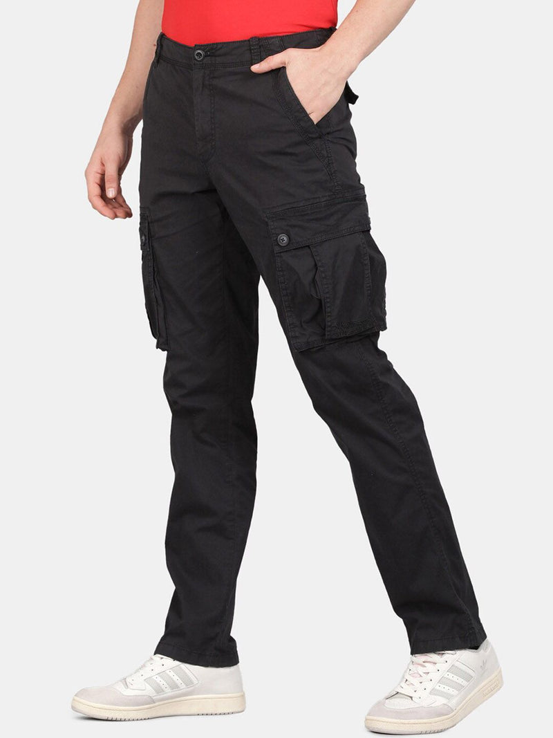 T-Base Men Mid-Rise Cargos Trousers