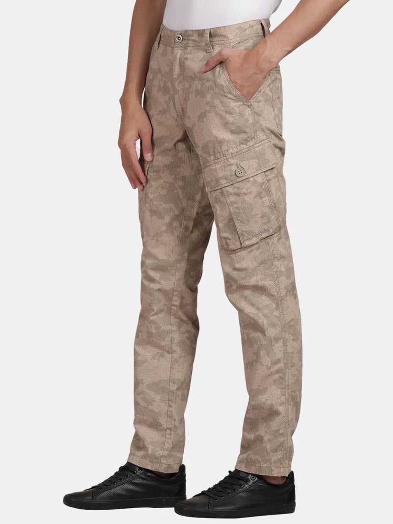 T-Base Men Camouflage Printed Cargos Trousers