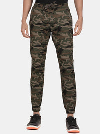 T-Base Men Camouflage Printed Cotton Joggers