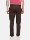 T-Base Men Brown Easy Wash Chinos Trousers