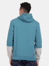 T-Base Colourblocked Hooded Pullover Sweatshirt