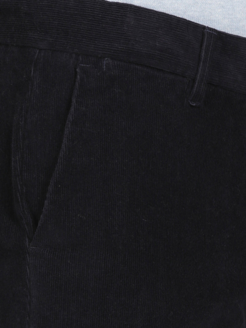 Navy Corduroy Stretch Chino Pants