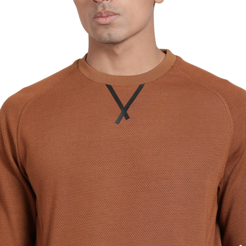 T-Base Round Neck Pullover Sweatshirt