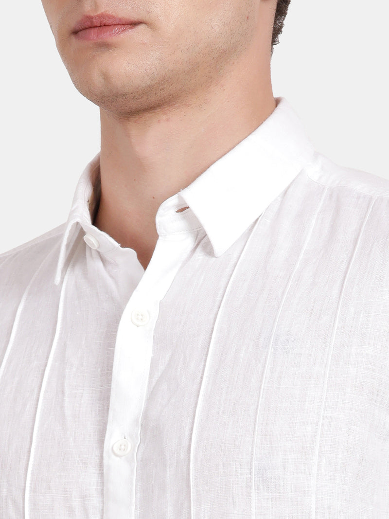 HALF SLEEVE PURE LINEN SHIRT