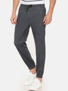 T-Base Men Grey Solid Regular-Fit Joggers