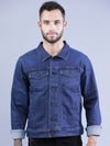 t-base Men Solid Denim Jacket