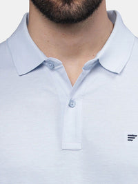 T-Base Men Polo Collar Applique T-Shirt