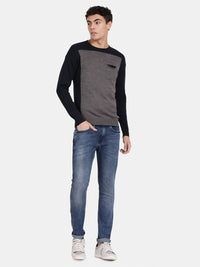 T-Base Colourblocked Pullover Sweater