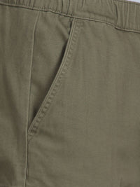 T-Base Men Solid Mid-Rise Regular Fit Cargos