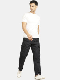 Blue Graphite Solid Cargo Pant