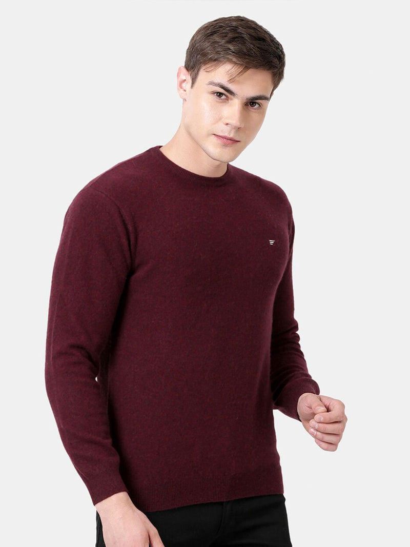 T-Base Round Neck Woollen Pullover