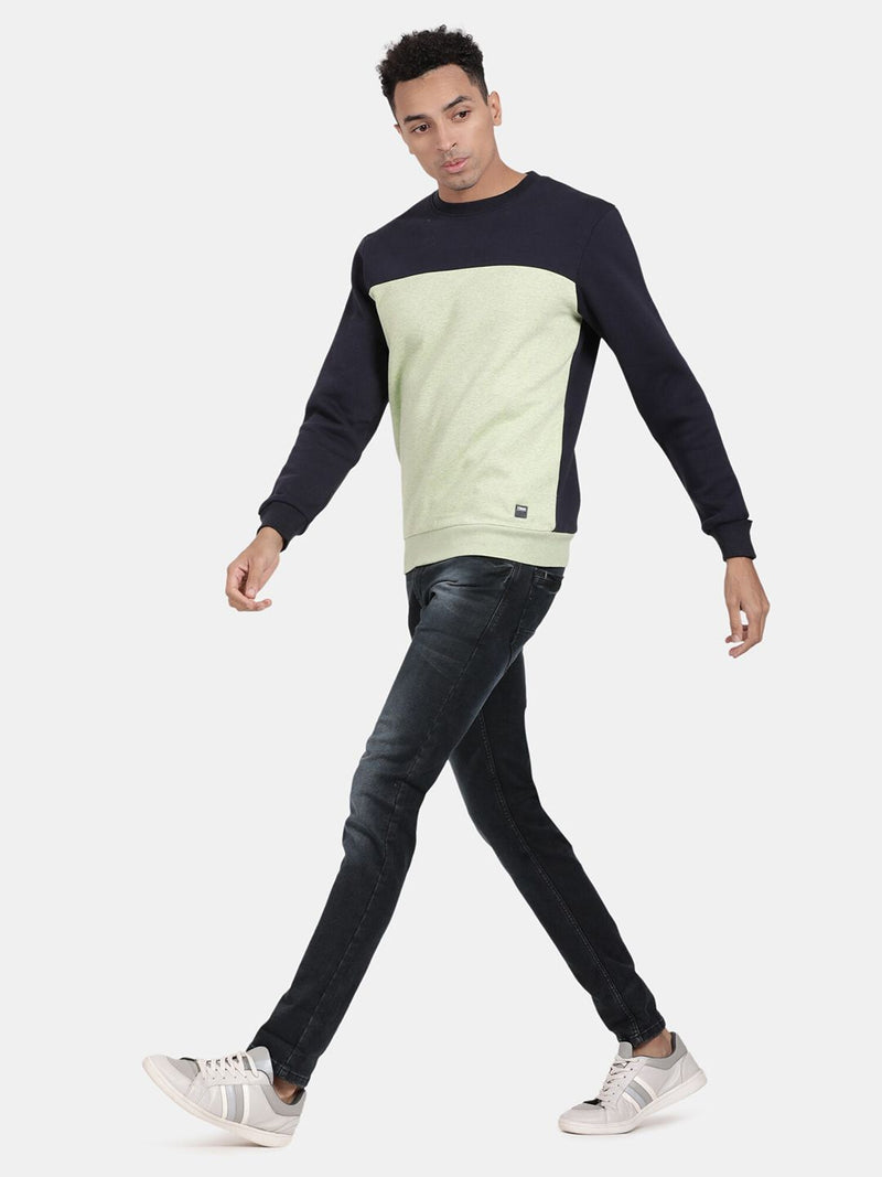 T-Base Colourblocked Pullover Sweatshirt