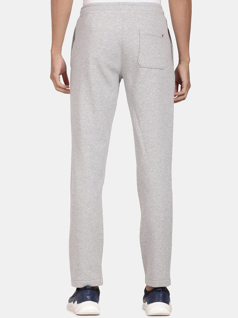 Grey Melange Knitted Lower Track Pants