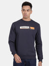 CREW NECK SWEATSHIRT WITH CHEST GRAPHIC