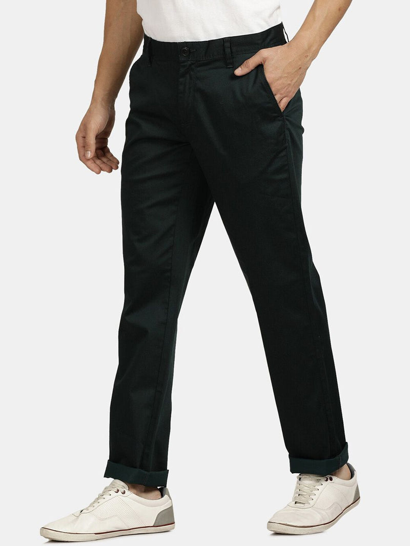 T-Base Men Mid-Rise Regular Trousers