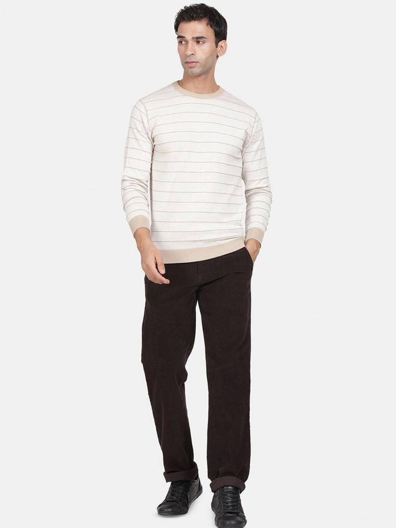 T-Base Striped Cotton Reversible Pullover