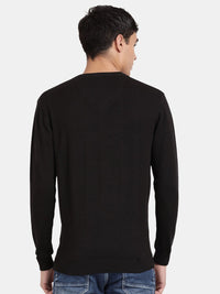 T-Base V-Neck Cotton Pullover Sweater