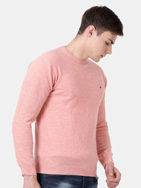 T-Base Men Pink Sweater Vest