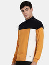 T-Base Colourblocked Pullover Cotton Sweatshirt