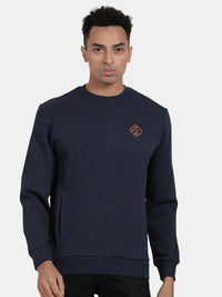 CREW NECK SWEATSHIRT WITH CHEST GRAPHIC