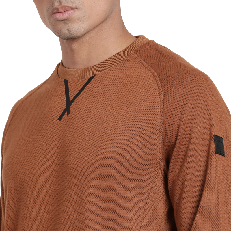 T-Base Round Neck Pullover Sweatshirt