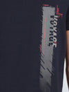 Half Sleeve Navy Crew Neck T-Shirt