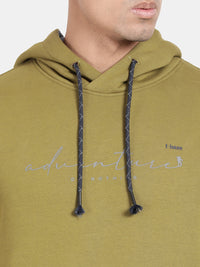 T-Base Kangaroo Pockets Ribbed Hooded Cotton Sweatshirt