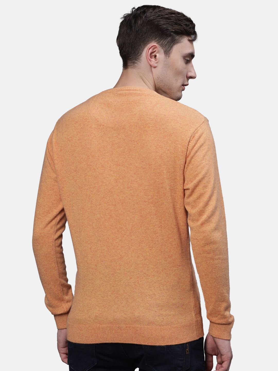 T-Base Men Orange Pullover